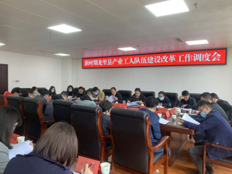 新时期龙里县产业工人队伍建设改革工作调度会召开