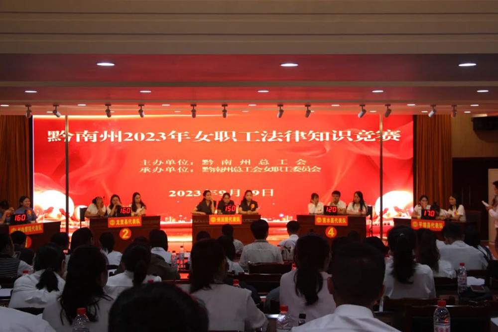 黔南州2023年女职工法律知识竞赛在匀举行